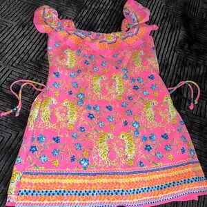Lilly Pulitzer Pink Dress with Floral Accents